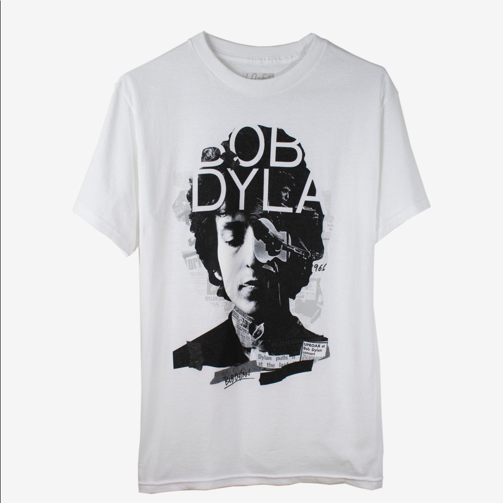 Bob Dylan unisex white tee